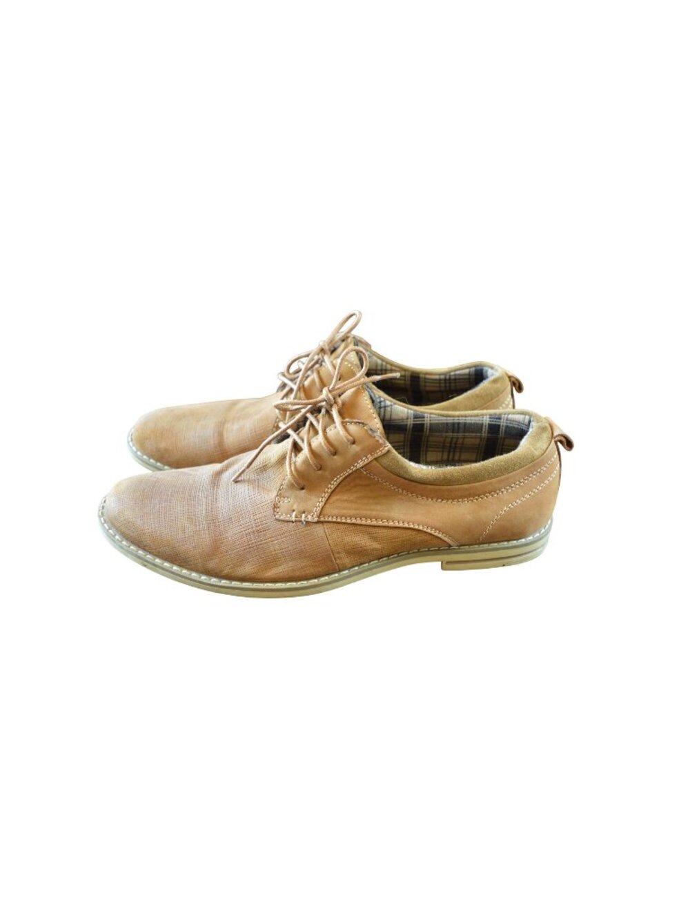 Steve Madden Men's Geraro Oxford Shoes Tan Leather Lace Up Men's Size 11 Almond